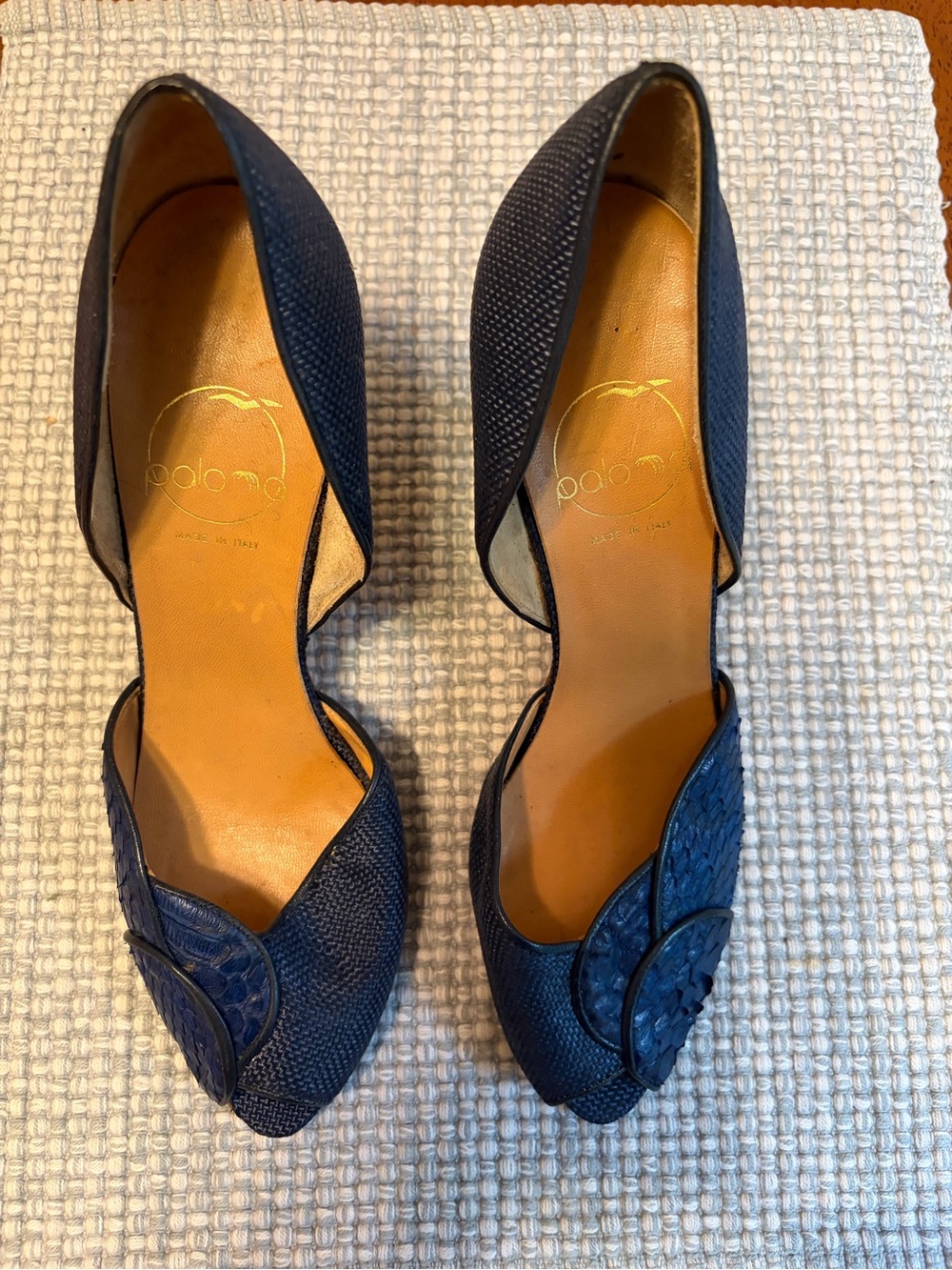 Vintage Paloma peep toe heels